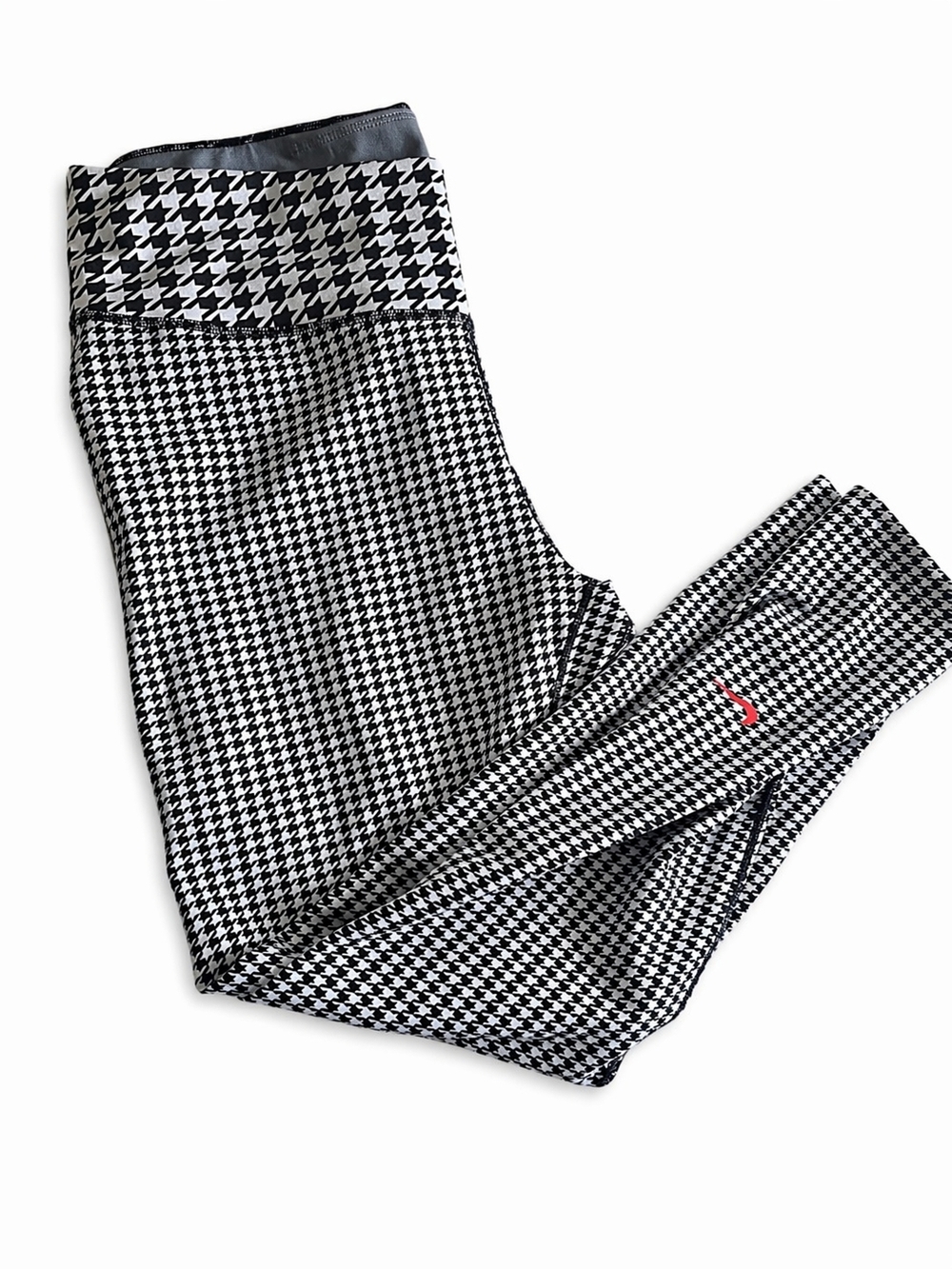 Nike Black & White Houndstooth Leggings Large- Perfect